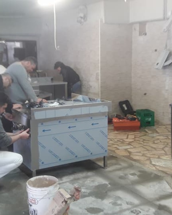Bancone lavorazione pesce