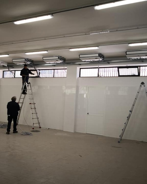 Impianto di climatizzazione in sala climatizzata