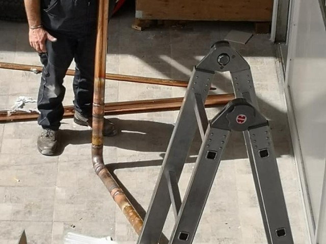 Preparazione della tubazione ...per montaggio abbatittore - foto 4