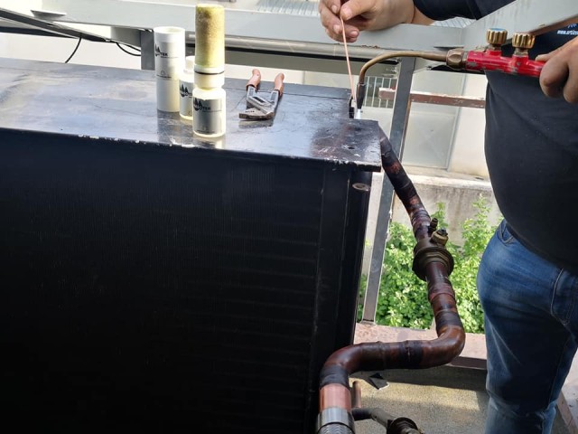 Ripristino impianto motocondensate per abbattitore - foto 5