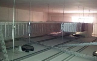 <div> vista canale all interno del controsoffitto</div>